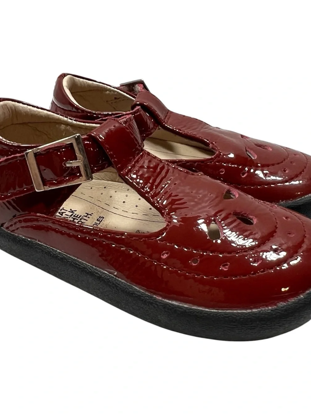 Old Soles Patent Leather Mary Jane Shoes Toddler Girls 24 (US 8) Red
